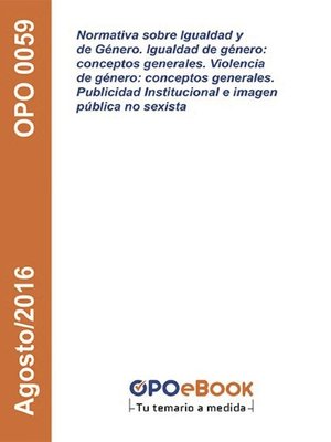 cover image of Normativa sobre Igualdad y de Género